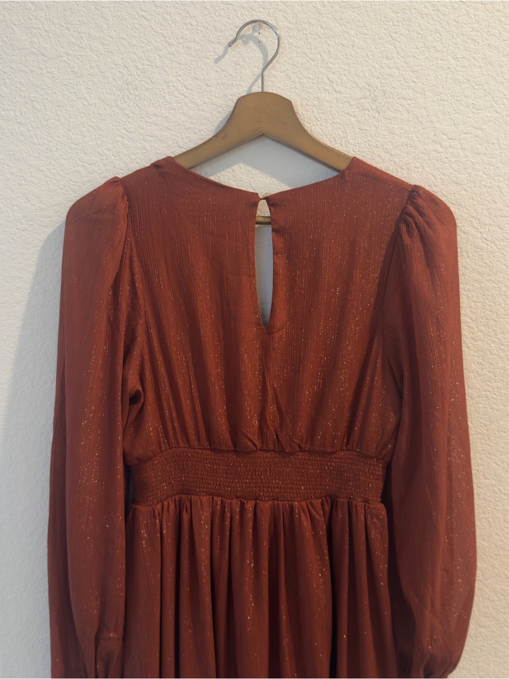 Baltic Born- Juliette Shimmer Long Sleeve Maxi Dress- S - Picture 7 of 7